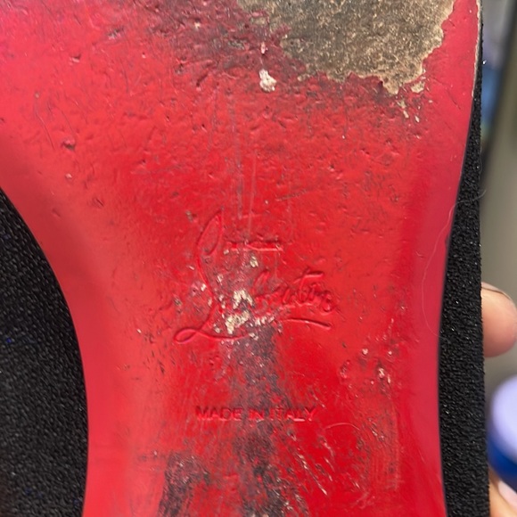 Size 11 Red Bottoms. Will ship with paint (concrete scraped them up) - Picture 4 of 4